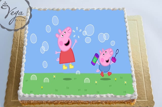 Торта с картинка Peppa Pig ID 848