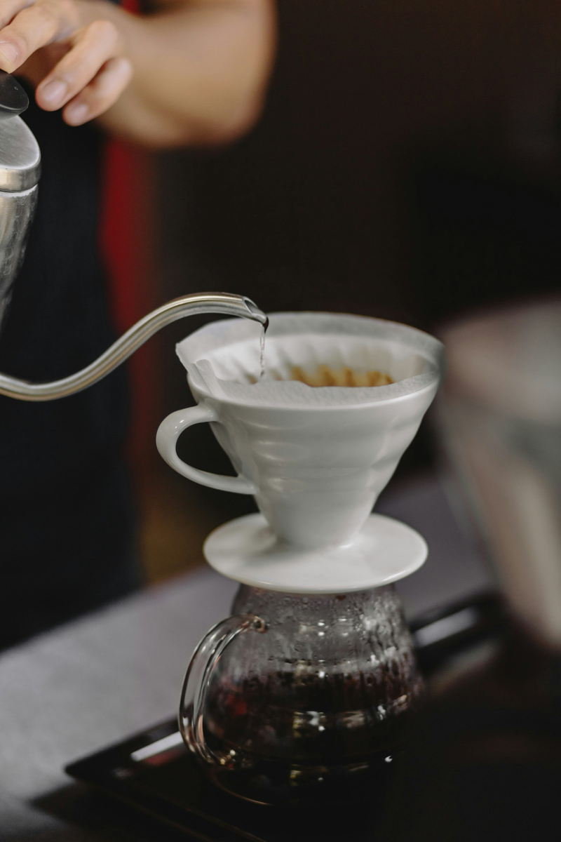 A V60 pour-over in progress