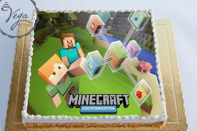 Торта с картинка minecraft, ID 834