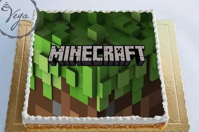 Торта с картинка minecraft, ID 835