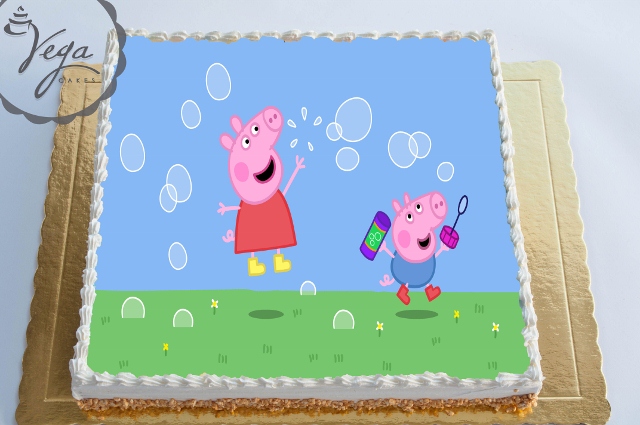 Торта с картинка Peppa Pig ID 848
