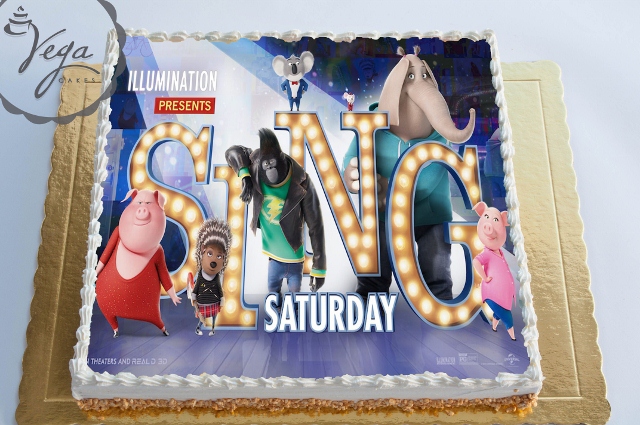 Торта с картинка Sing ID 982